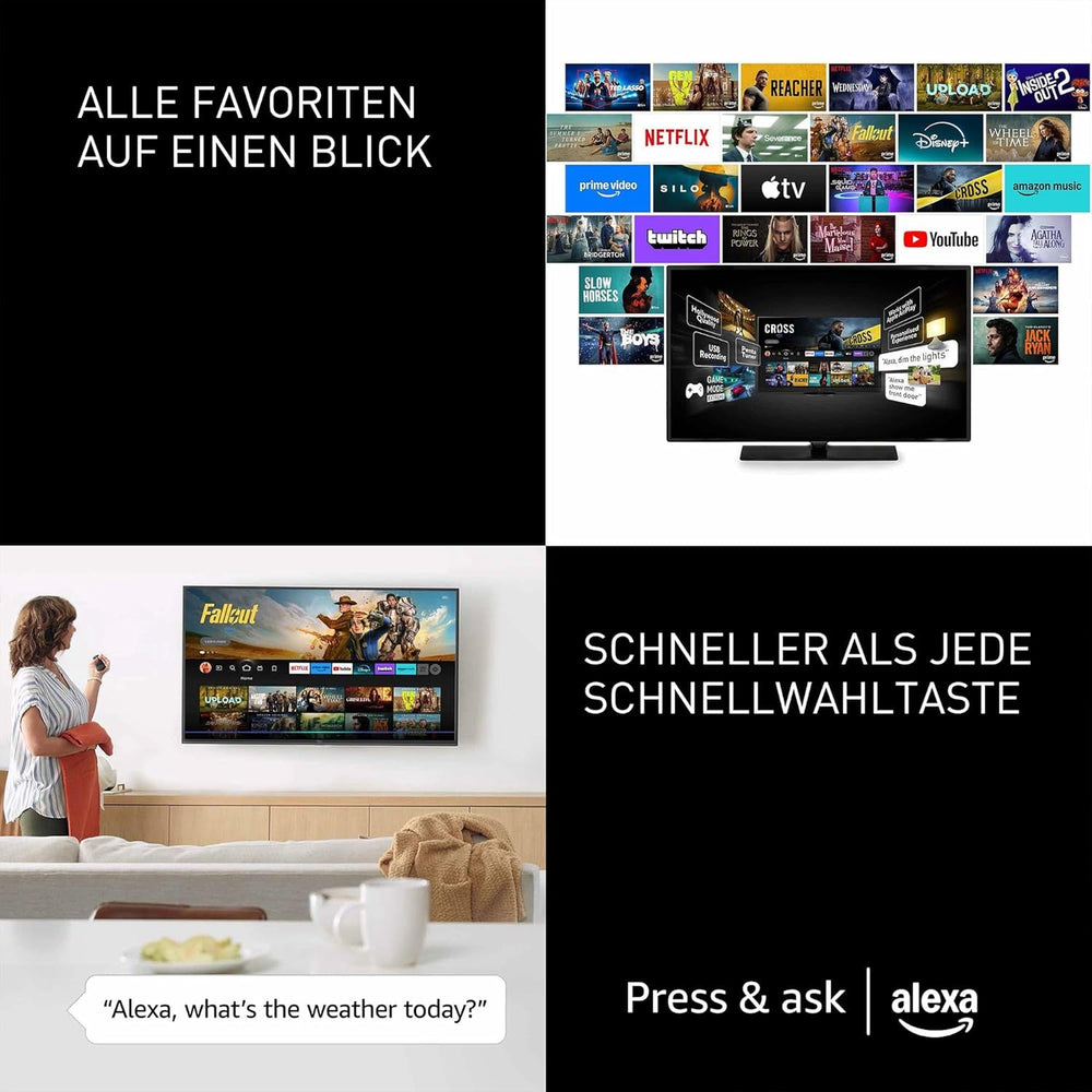 Televizor Panasonic Premium TV-48Z80BEZ, seria Z80B, 48 de inci, televizor inteligent OLED 4K Ultra HD, 2025, Fire TV, Dolby Vision și Atmos, mod de joc Extreme, asistență Alexa și Apple, Bluetooth, negru