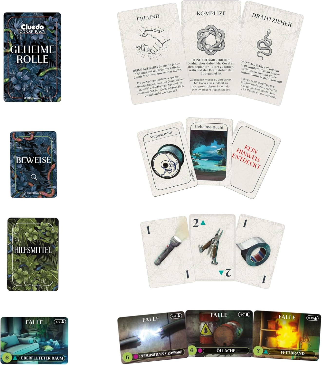 Cluedo Conspiracy Board Game by Hasbro Gaming for Adults and Teens, German version of the mystery game, for 4-10 players and ages 14 and up