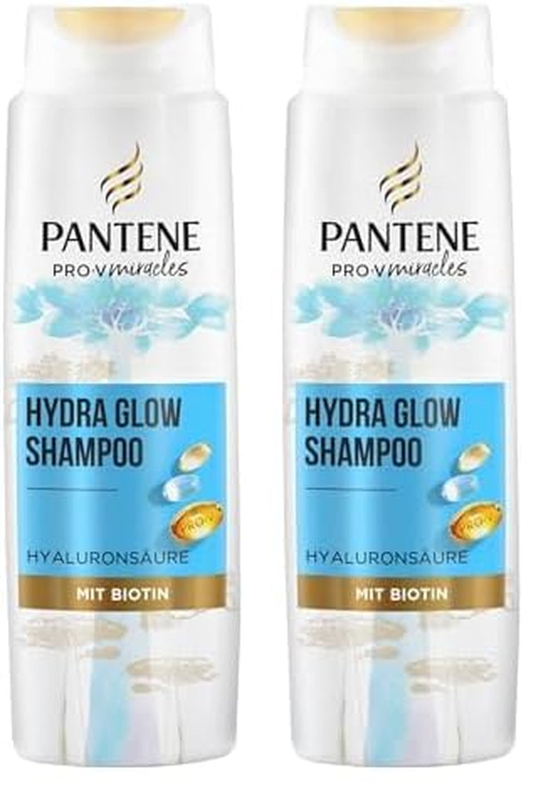 Pantene Pro-V Hydra Glow Hydrating Shampoo with Biotin for Dry, Damaged Hair Pantene Shower & Bath 2 x 250ml