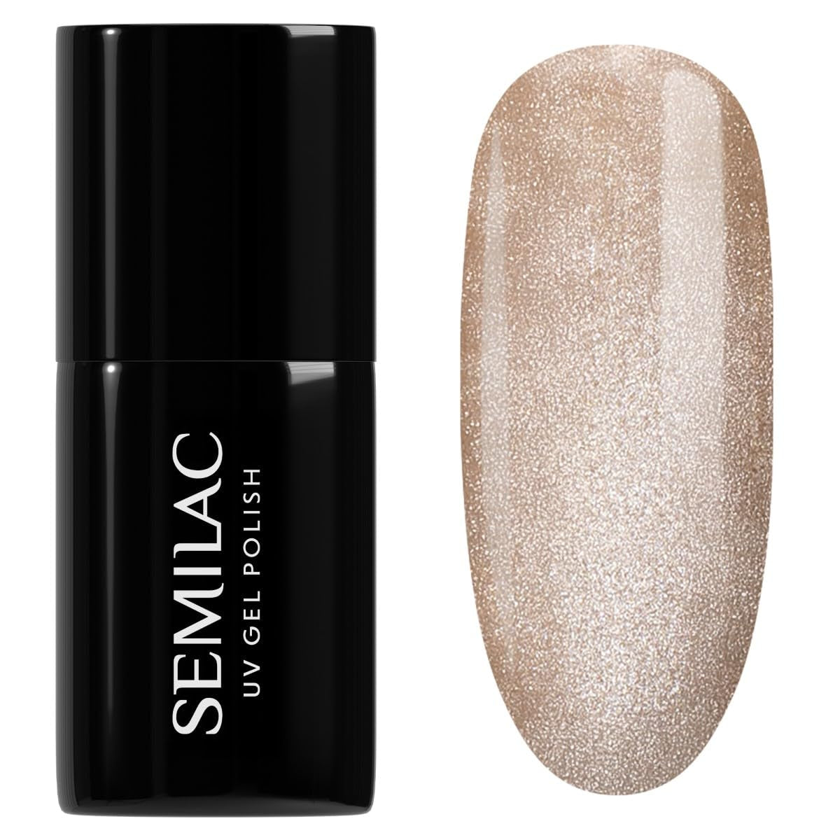 Semilac UV Nail Polish 664 Lilac Gloss 7 ml – Cat Eye Effect, Unique Reflections with Magnetic Tool – Gloss Gala Collection