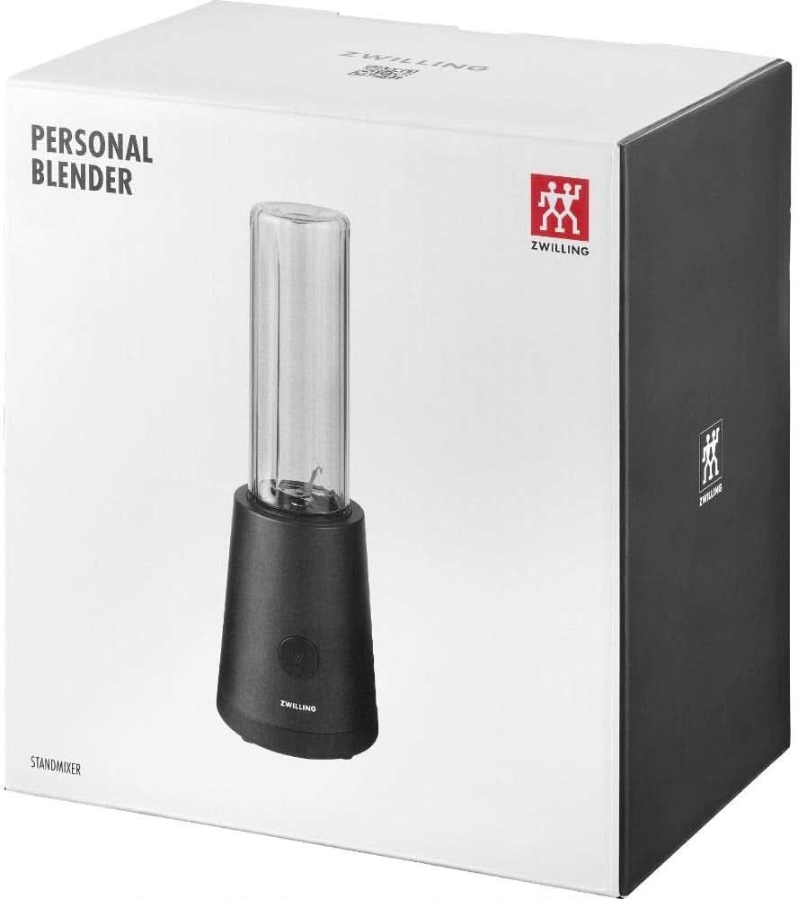 ZWILLING Stand mixer, Smoothie Maker, Inkl. Trinkflasche Mit Verschluss, 600 Ml, 300 Watt, Edelstahl/Kunststoff, Schwarz Kitchen Naty Shop