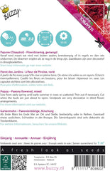 Poppy flowers Buzzy Mac Paeoniflorum Gef. Mix.