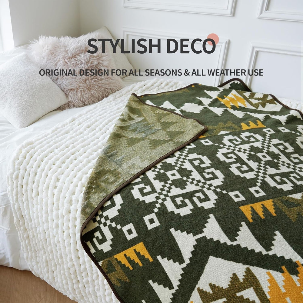 ACUSHLA 200.7X160 Cm, 1.7 Kg, blanket, woolen blanket, warm travel blanket, knitted blanket, decorative, blankets for sofa, chair, sofa, bed, living room, camping, suitable for all seasons Ww203 Beds and Blankets Besuche den ACUSHLA-Store
