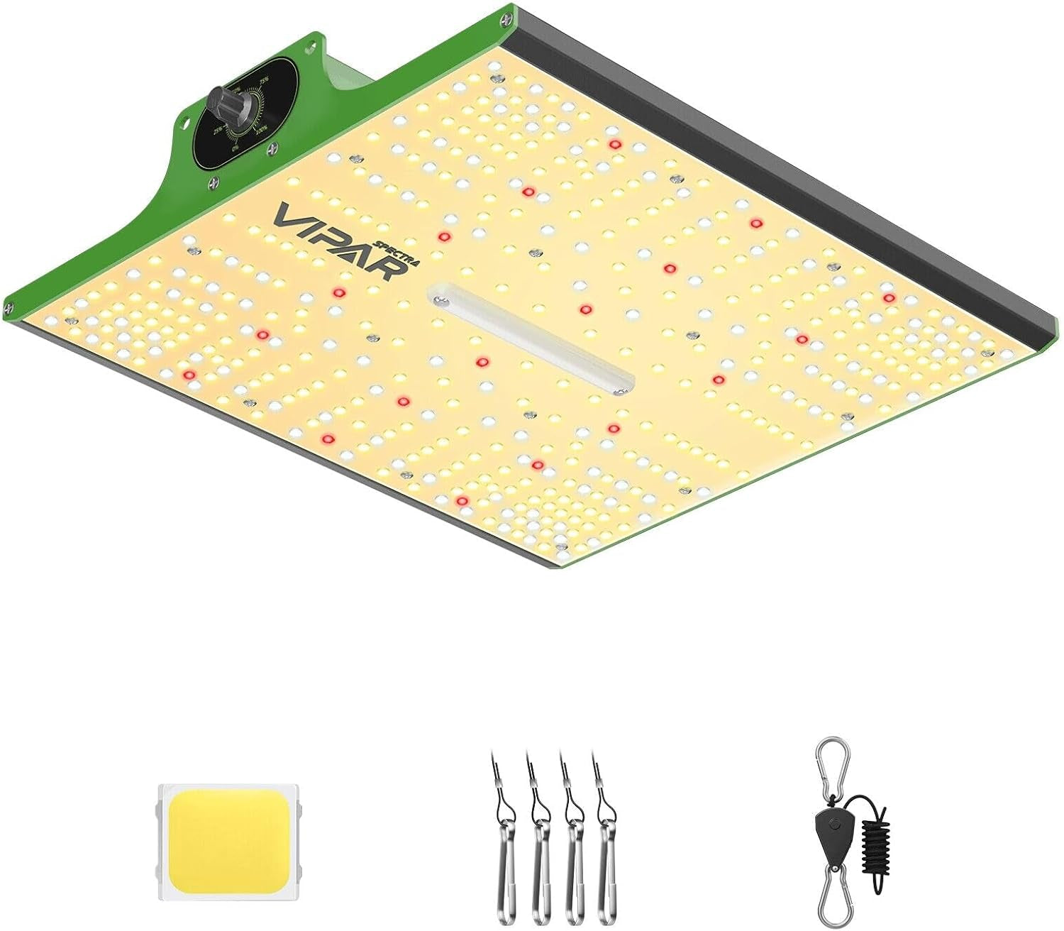 VIPARSPECTRA P1000 LED Grow Light Full Spectrum 2024 LED Grow Light 0%-100% Dimmable for Greenhouses Indoor Plants Seedlings Vegetables Flowers Grow Tents 60x60cm and 80x80cm
