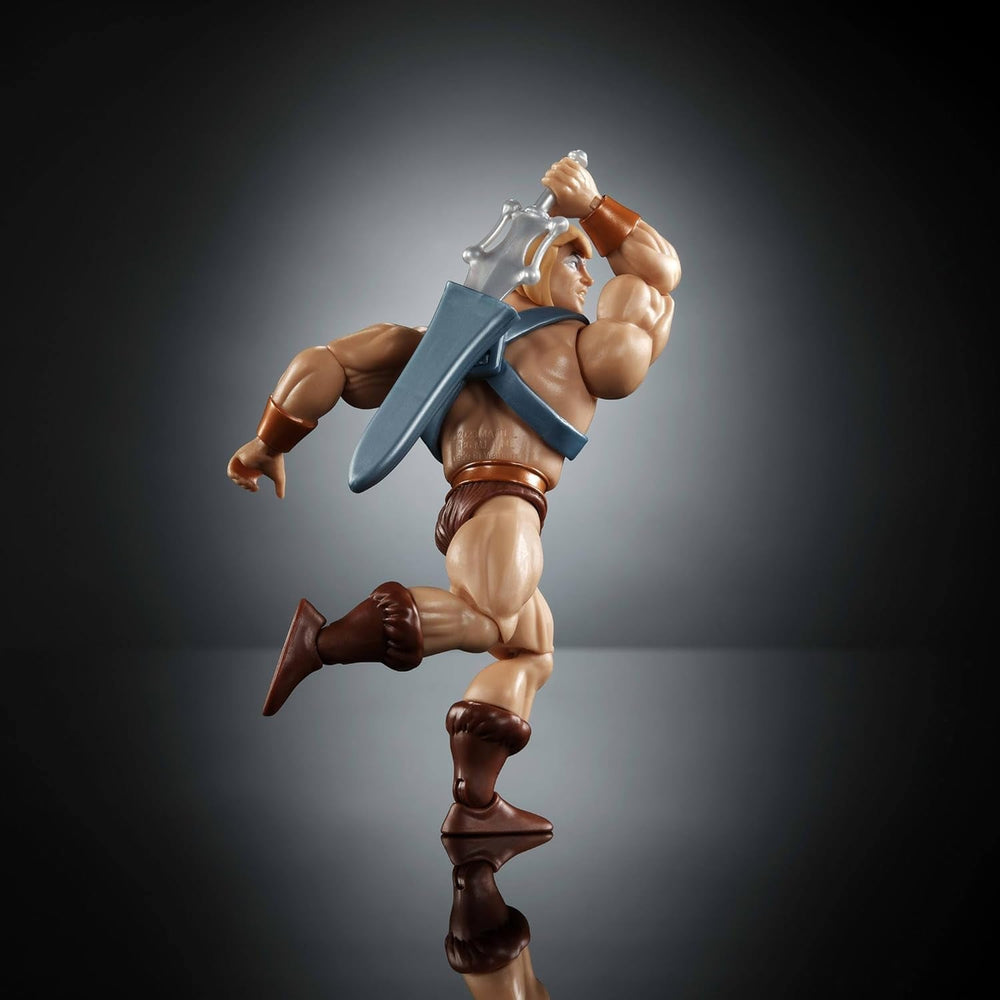 Masters of the Universe Origins Action Figure Faker din colecția de desene animate, aproximativ 14 cm înălțime, duplicat He-Man din serialul TV din anii 1980, design detaliat și 16 puncte de mișcare, JBM82 Action figures Naty Shop