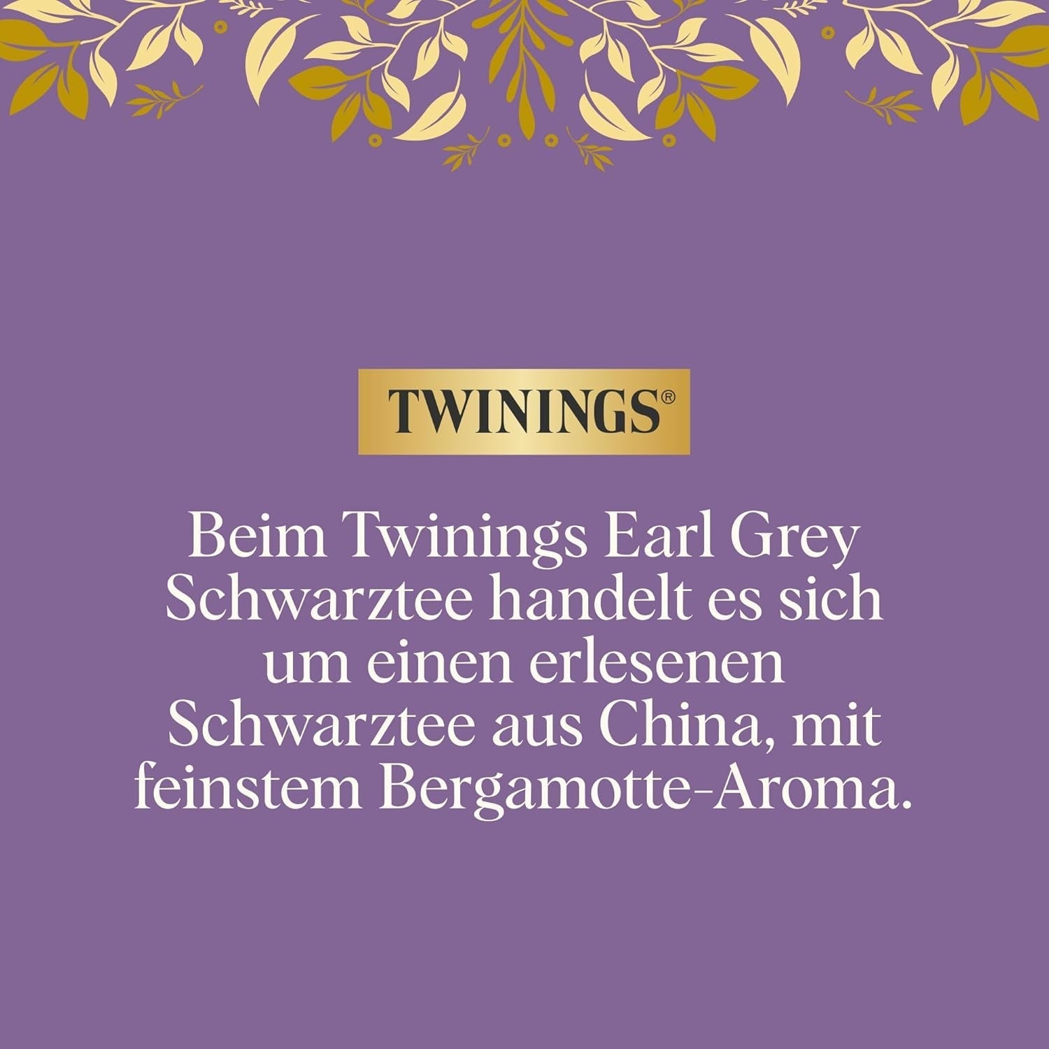 Twinings EARL GREY Ceai negru în pliculețe, rafinat cu aromă de bergamotă - Ceai negru din China, renumit în întreaga lume și extrem de revigorant, pachet de 1 (25 pliculețe)