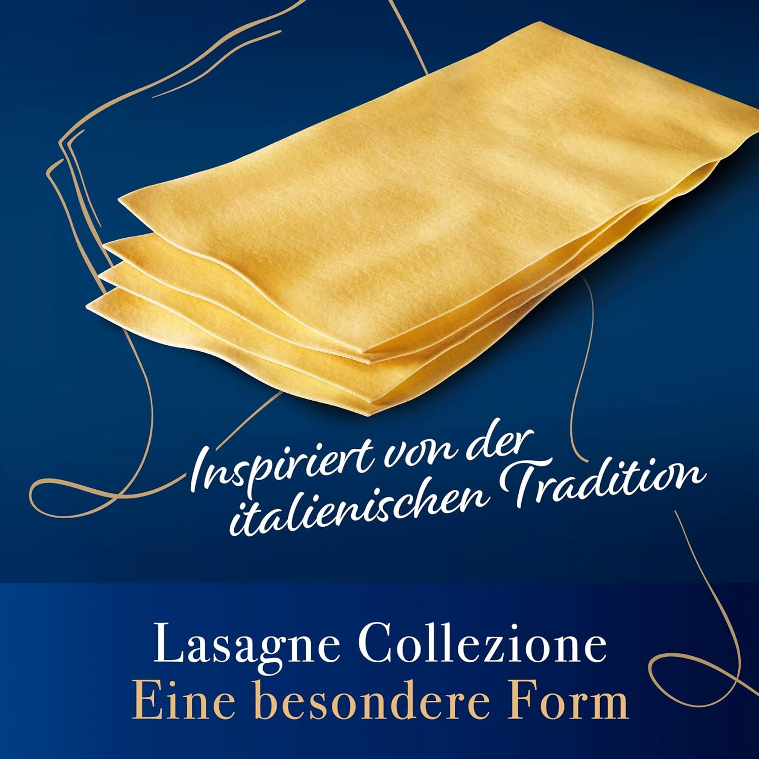 Barilla Collezione Lasagne Pasta from durum wheat, always al dente, 500g