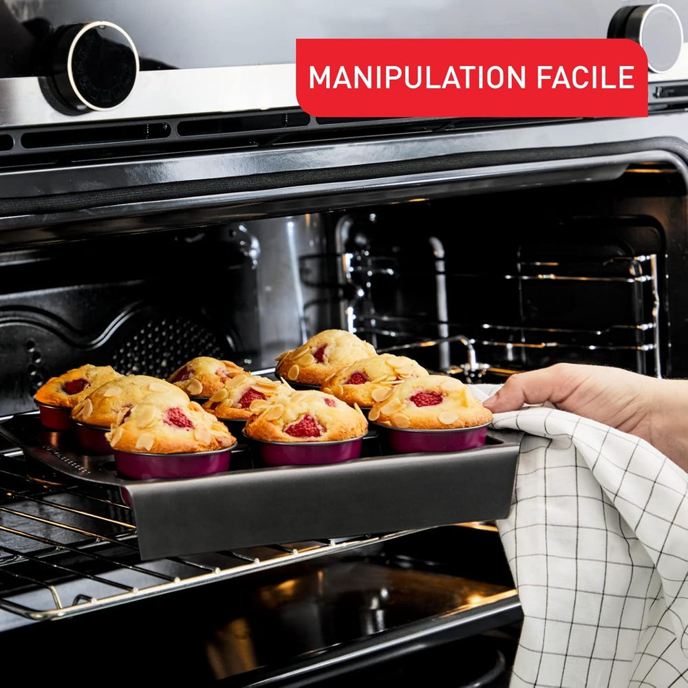 Tefal Creabake J3089304 3 Stück Brioche-Backform Antihaft-Beschichtung, Leicht Entnehmbar, Stapelbar, Einfache Austellung, Backform Molds and baking trays Naty Shop