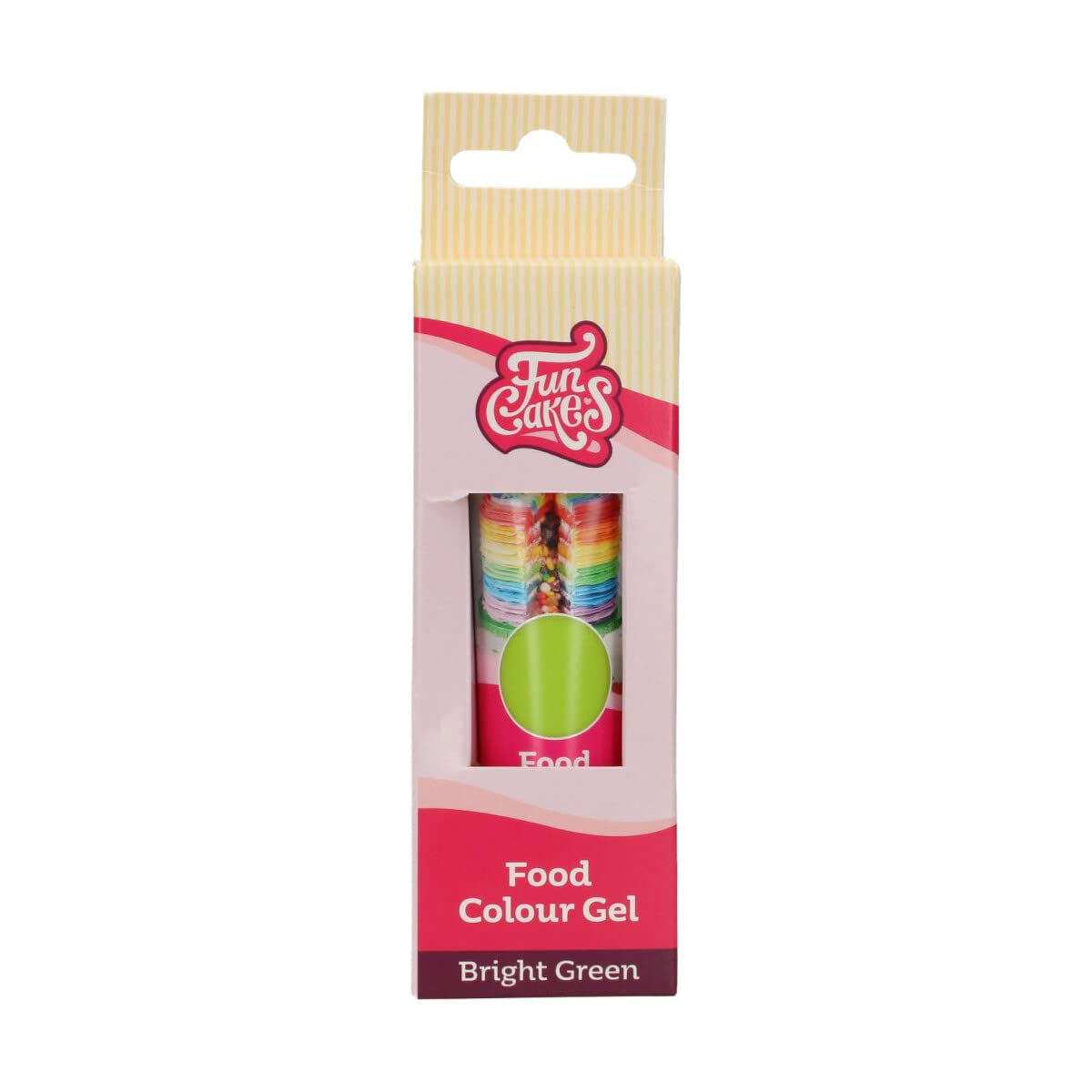 Colorant alimentar Funcakes Verde Aprins, Gel Colorant Alimentar Foarte Concentrat pentru Aluat, Cremă, Fondant și Marțipan. Dozare ușoară. Picătură individuală pentru a crea culori vibrante. Halal. 30 g.