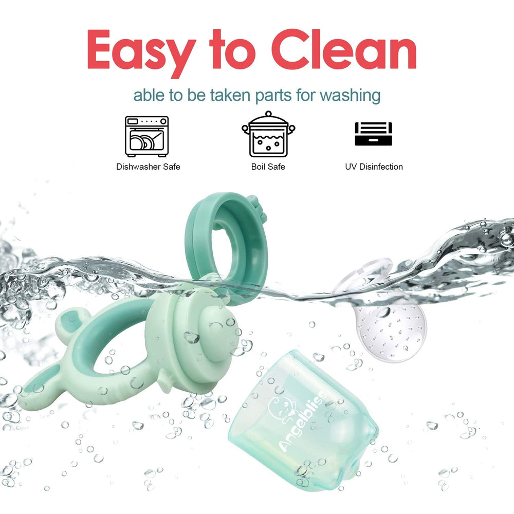 Tétine Pour Bébé/Tétine à Fruit/Tetine Grignoteuse Bebe/Tétine D'alimentation Pour Bébé - Toy de Dentition Pour Bébé, Sans BPA (Pachet de 2)