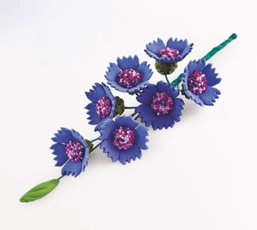 Decoratiune comestibila din zahar,Crenguta Albastrele Nati Shop