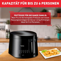 Tefal Maxi Fry Fryer, Cool Wall Technology, 1.2 Kg, adjustable thermostat Appliances Naty Shop
