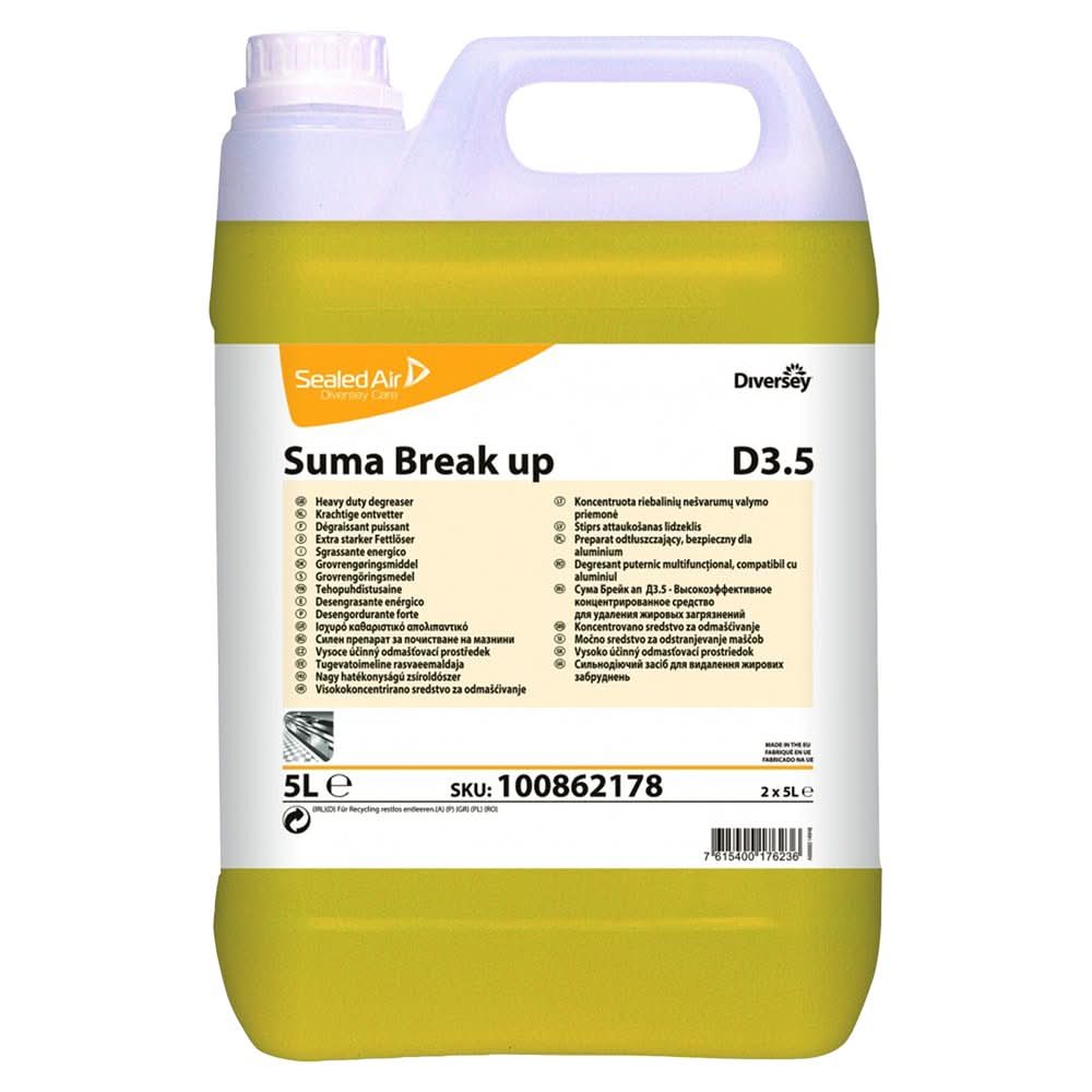Liquid degreaser - Suma Break Up 5 L, compatible with Aluminum Detergenti Nati Shop