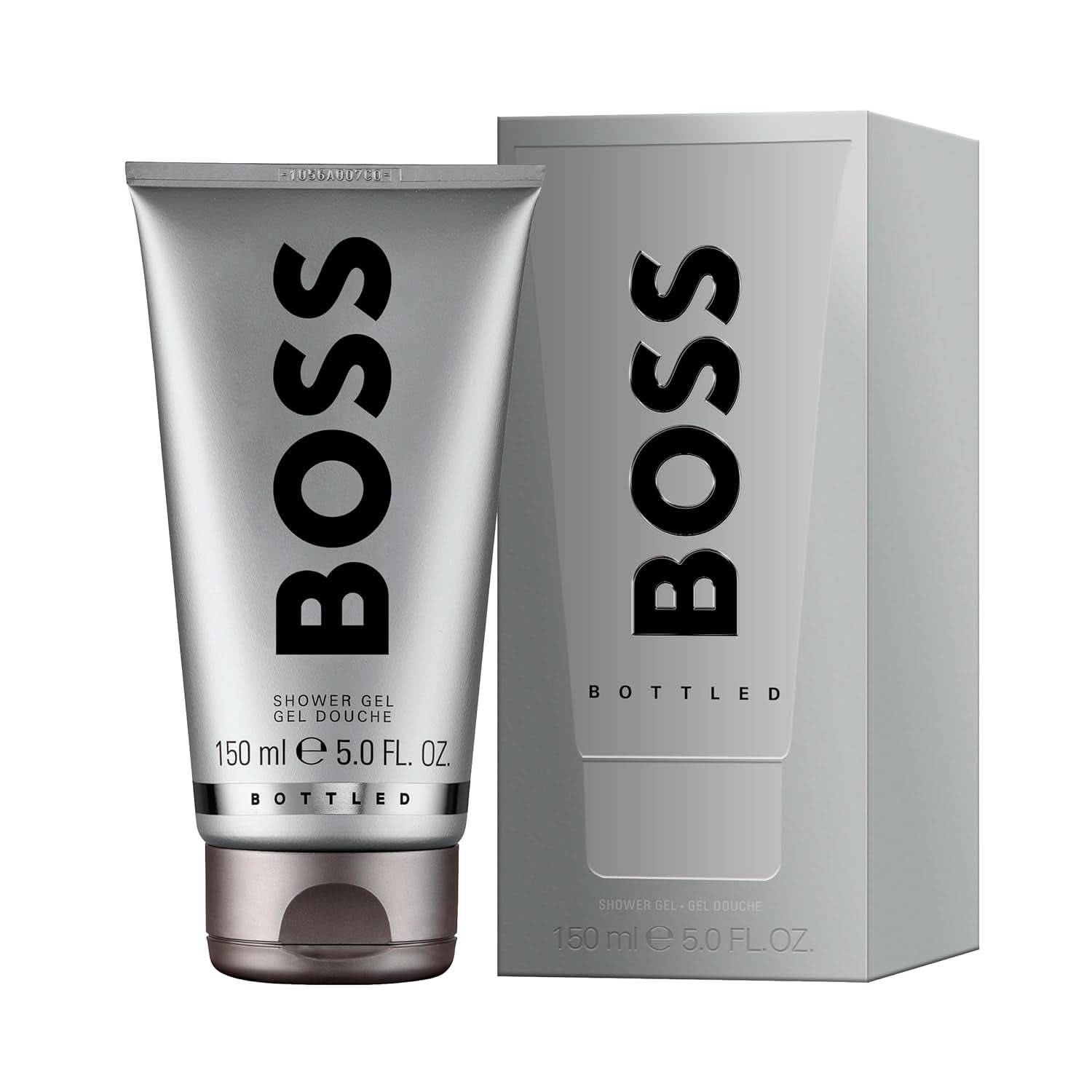 BOSS , gel de duș, parfum oriental lemnos pentru bărbați cu note de scorțișoară și mosc, 150 ml Duș și baie Naty Shop