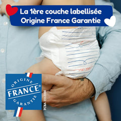 - Diapers size 4+ (9-20 kg) - healthy and highly absorbent - 12 hour leak proof - no unwanted substances - made in France - affordable price - 126 disposable diapers