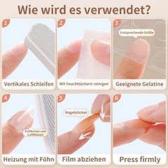 20 de tablete adezive pentru unghii cu jeleu – tampoane adezive transparente, puternice, cu două fețe, impermeabile, reutilizabile, pentru unghii prinse prin presare, set manichiură DIY, accesorii pentru unghii