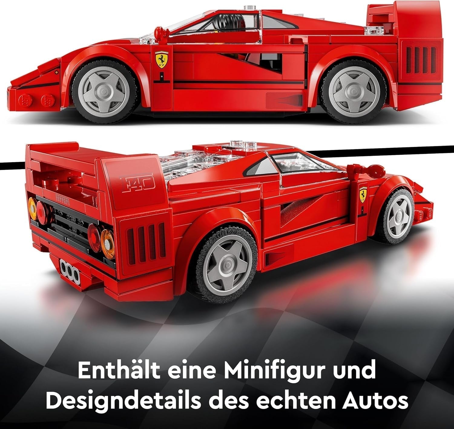 LEGO Speed Champions Ferrari F40 Super Sports Car, Playset with Buildable Toy Car and Minifigure Driver, Collection Building Set for Kids, Gift for Boys and Girls 76934 Building Sets Besuche den LEGO-Store