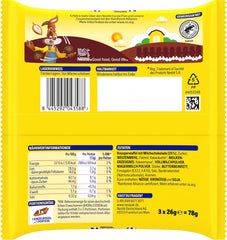 Nestlé Crunchy Waffle Delicious Milk Chocolate Waffle Bar Multi Pack 1 Pack (3x26g Each)