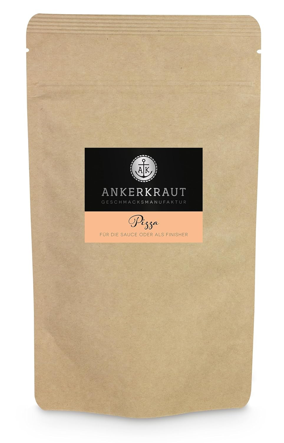 Ankerkraut Pizza, for original Italian taste, like from the Steinofen, also for Pasta, Tomato-Mozzarella and many other dishes, 45 g in cork glass
