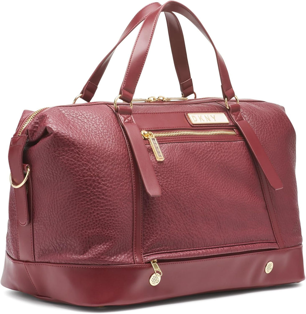 DKNY Duffel Softside Weekender Luggage, Vin roșu, Vin, Duffel Softside Weekender Luggage Bagaje și echipament de călătorie Naty Shop Titlu implicit