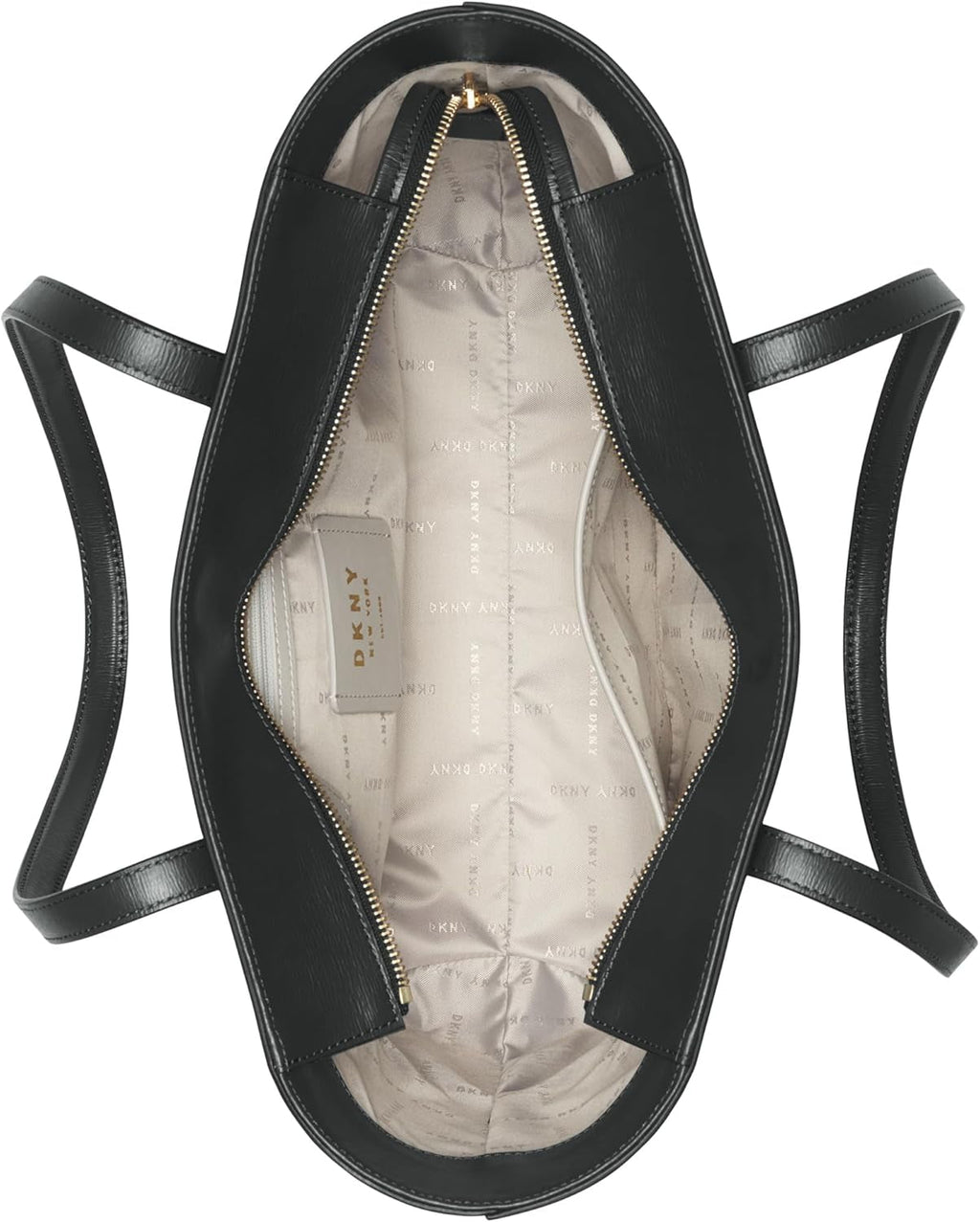 DKNY Femeii Bryant mediu din piele Tote sac Tote sac, negru / aur Genti Femei Naty Shop