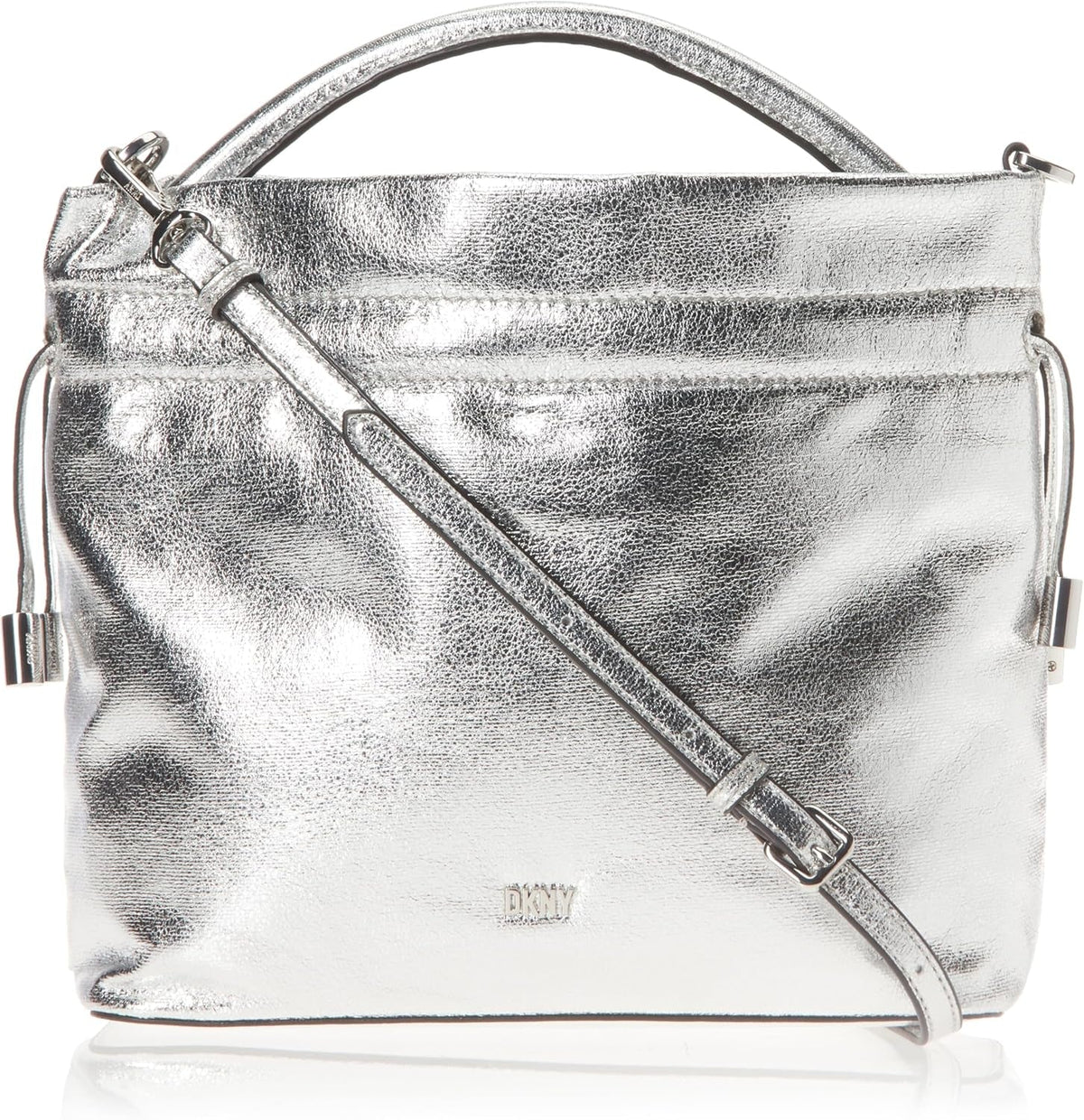 DKNY Feven Crossbody Handbag Genti Femei Naty Shop Argint