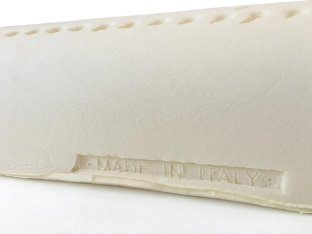 Pernă din latex natural Model Double Wave - Pernă din latex perforată Ultra respirabilă Recuperare naturală și sănătoasă - Cel mai înalt confort Ergonomic Antibacterian - 100% Made in Italy Perne standard Naty Shop