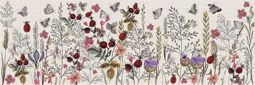 Flowers No. 1 - puzzle panoramic de 1000 de piese pentru adulți Puzzle Naty Shop