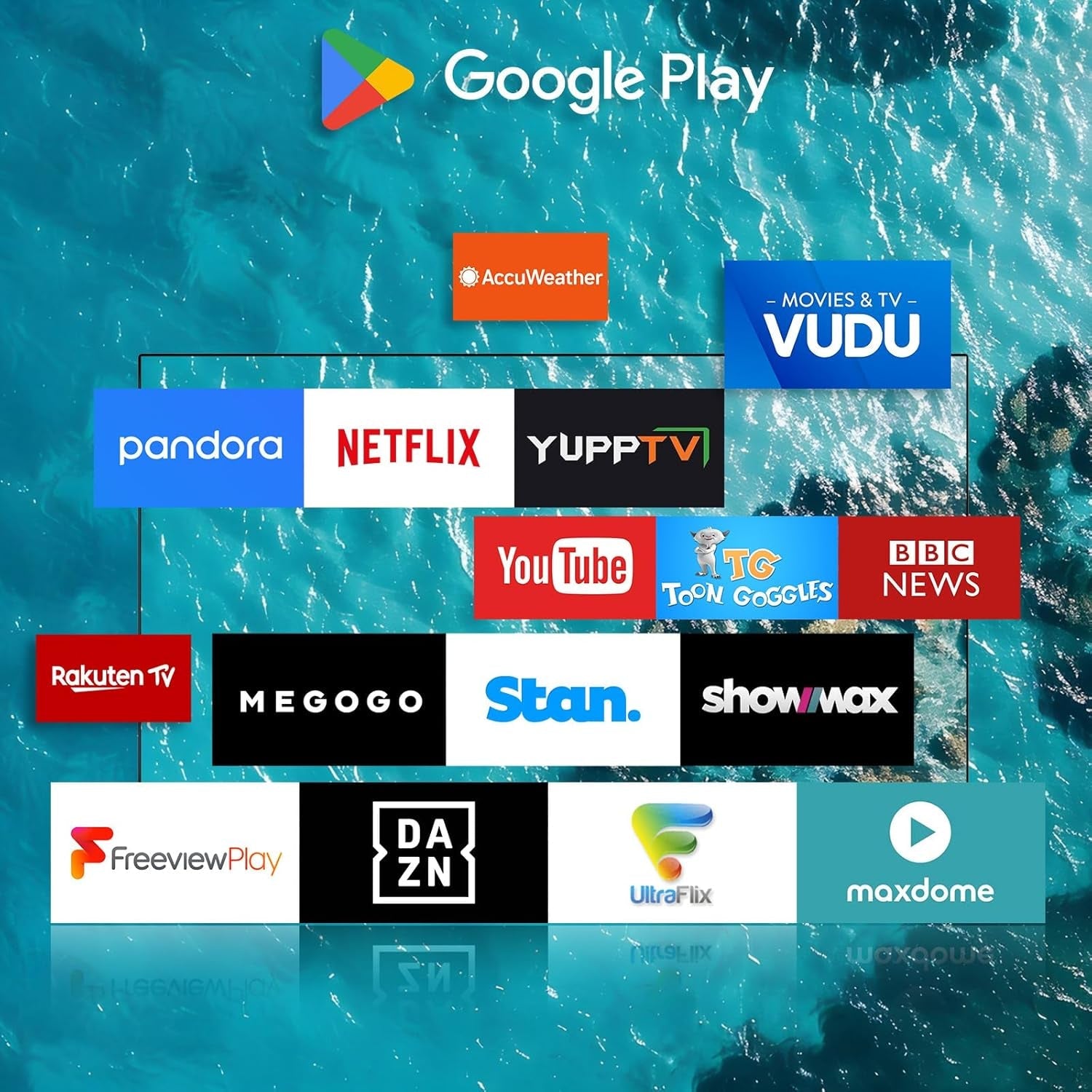 Televizor SYLVOX de 12 volți, televizor de camping de 22 de inci, televizor inteligent Android 1080P cu player DVD integrat, tuner triplu WiFi Bluetooth alimentat DC/AC fără ramă pentru autorulote, camioane, caravane, autoutilitare și bărci