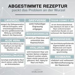 Hairlexier remediu de creștere a părului pentru femei - ulei de rozmarin pentru păr, ulei de păr cu ulei de ricin, ulei de lavandă, ser natural pentru păr împotriva căderii părului difuz, susține creșterea părului, vegan și organic + caiet de lucru Ingrijirea parului Naty Shop