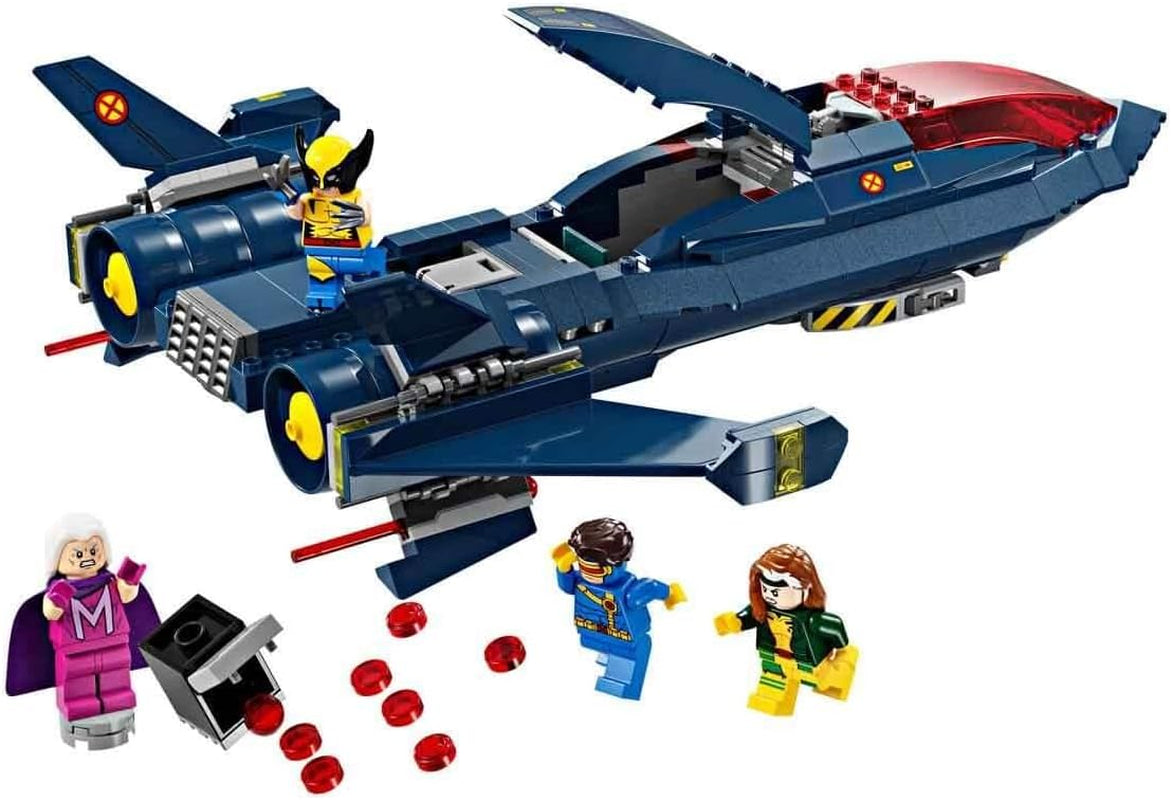 LEGO Marvel X-Jet The X-Men Building Model Plane with Figures Including Wolverine and Rogue Superhero Toy for Kids Gift for Boys and Girls 8 Years Old 76281 Building Sets Beuche den LEGO-Store