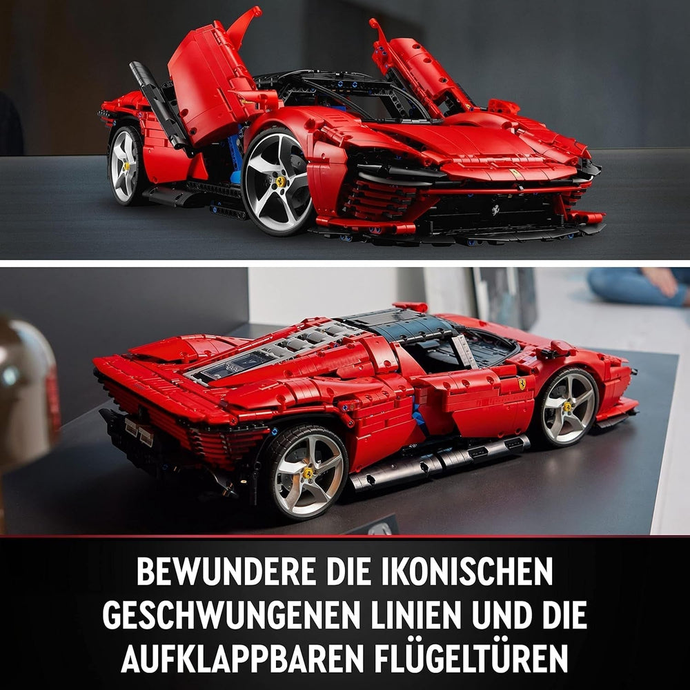 LEGO Technic Ferrari Daytona SP3 Model Kit 1:8 Scale, Red Super Sports Car, Extended Car Model Collector's Item, Ultimate Car Concept 42143 Building Sets Besuche den LEGO-Store