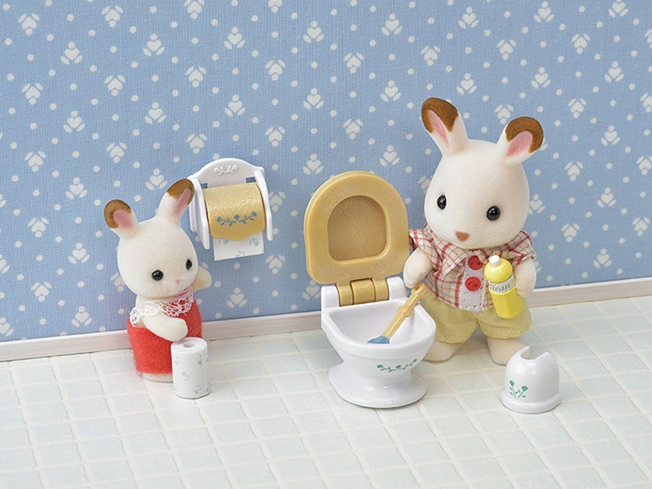 Sylvanian Families 5286 Badezimmer im Landhausstil - Puppenhaus Einrichtung Möbel