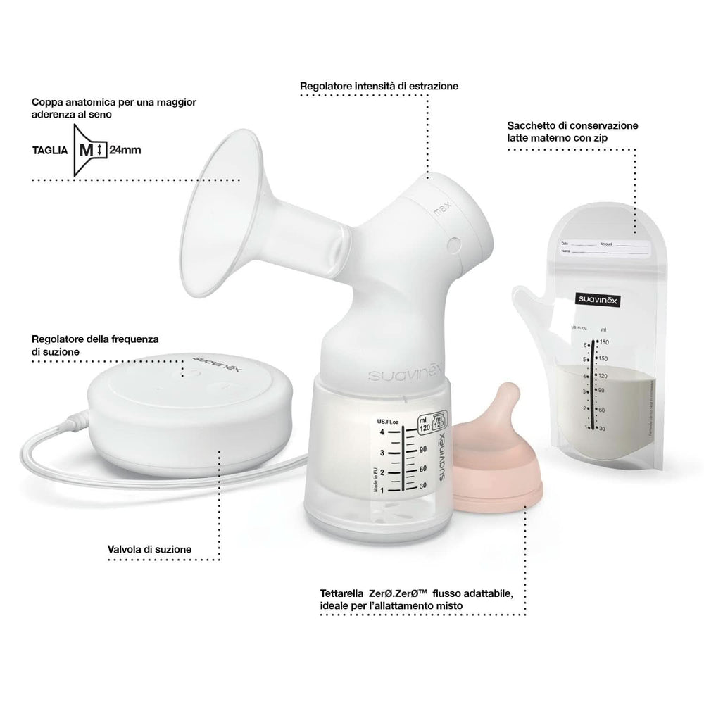 Electric milk pump Suavinex Link Accessories Food and Breastfeeding Bebe Naty Shop