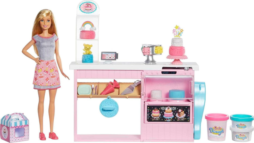 Barbie You Can Be Anything series, Florar, păpușă cu păr blond, lut de modelare pentru flori, accesorii, cadou pentru copii, jucărie de la 3 ani,Gtn58 Papusi Naty Shop Decorarea torturilor