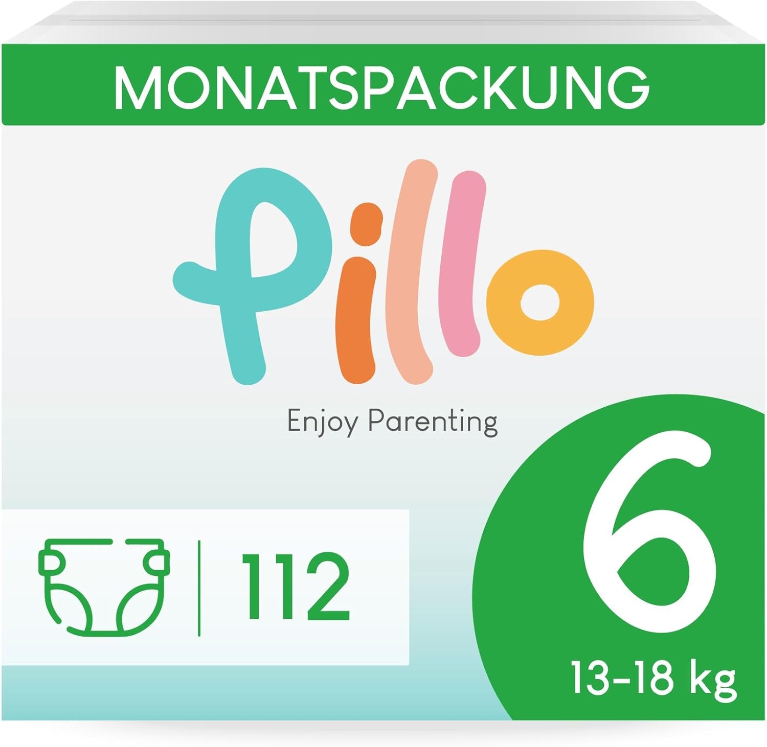Diapers Pillo 3 - Box of 168 nappies, 6 packs of 28 nappies each, size 3 - Midi (6-10 kg) - Nappies for babies