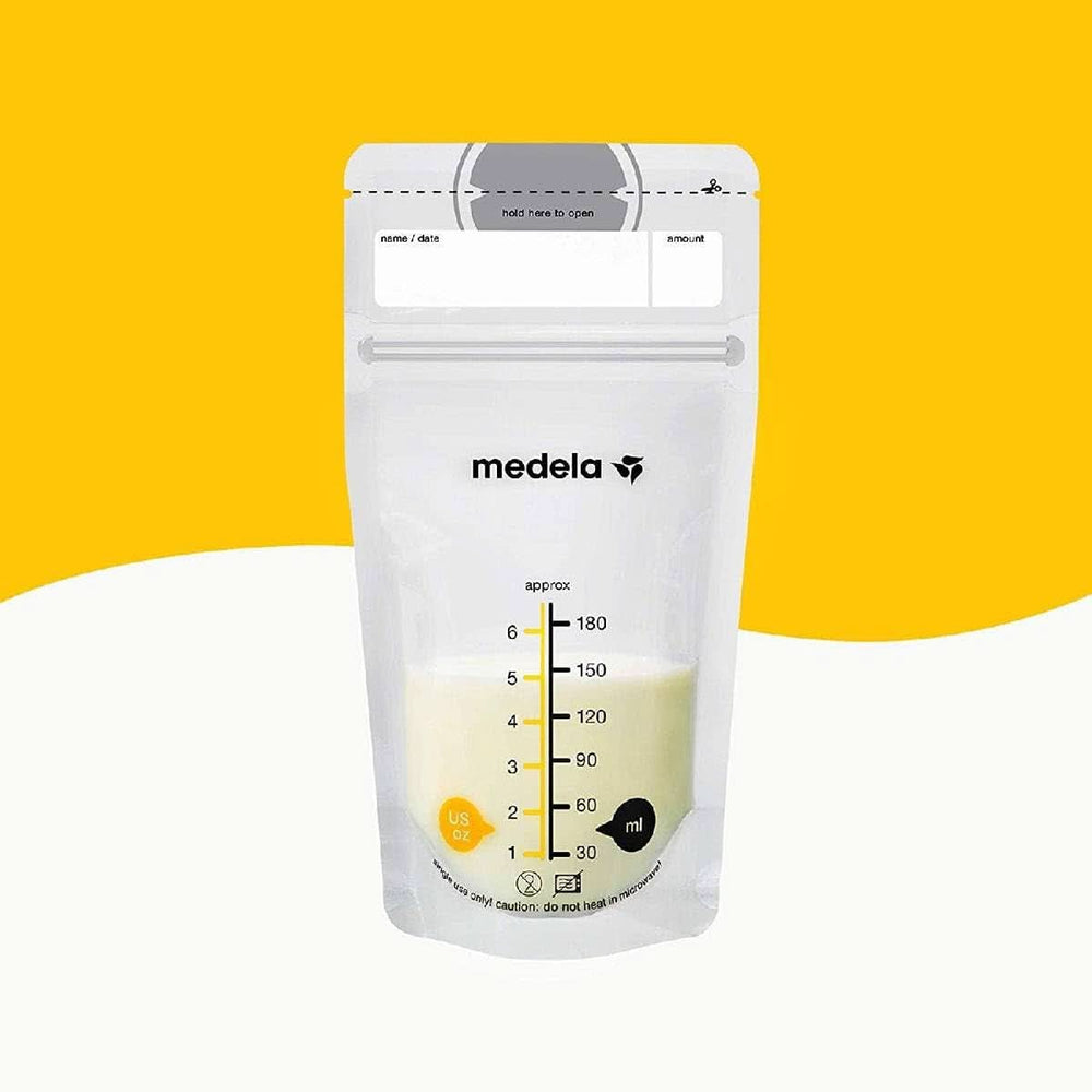 Medela breast milk storage bags 25 pcs, approx. 200 ml, white (Spanish version) Food and Breastfeeding Accessories Bebe Naty Shop