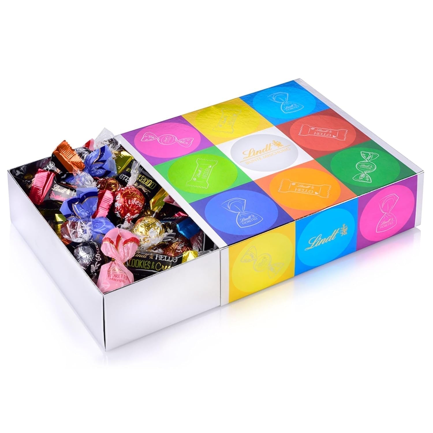 Lindt Chocolate LINDOR Home Office Box, various quantities and models Naty Shop Chocolate Candies 815 grams Multicolored mix