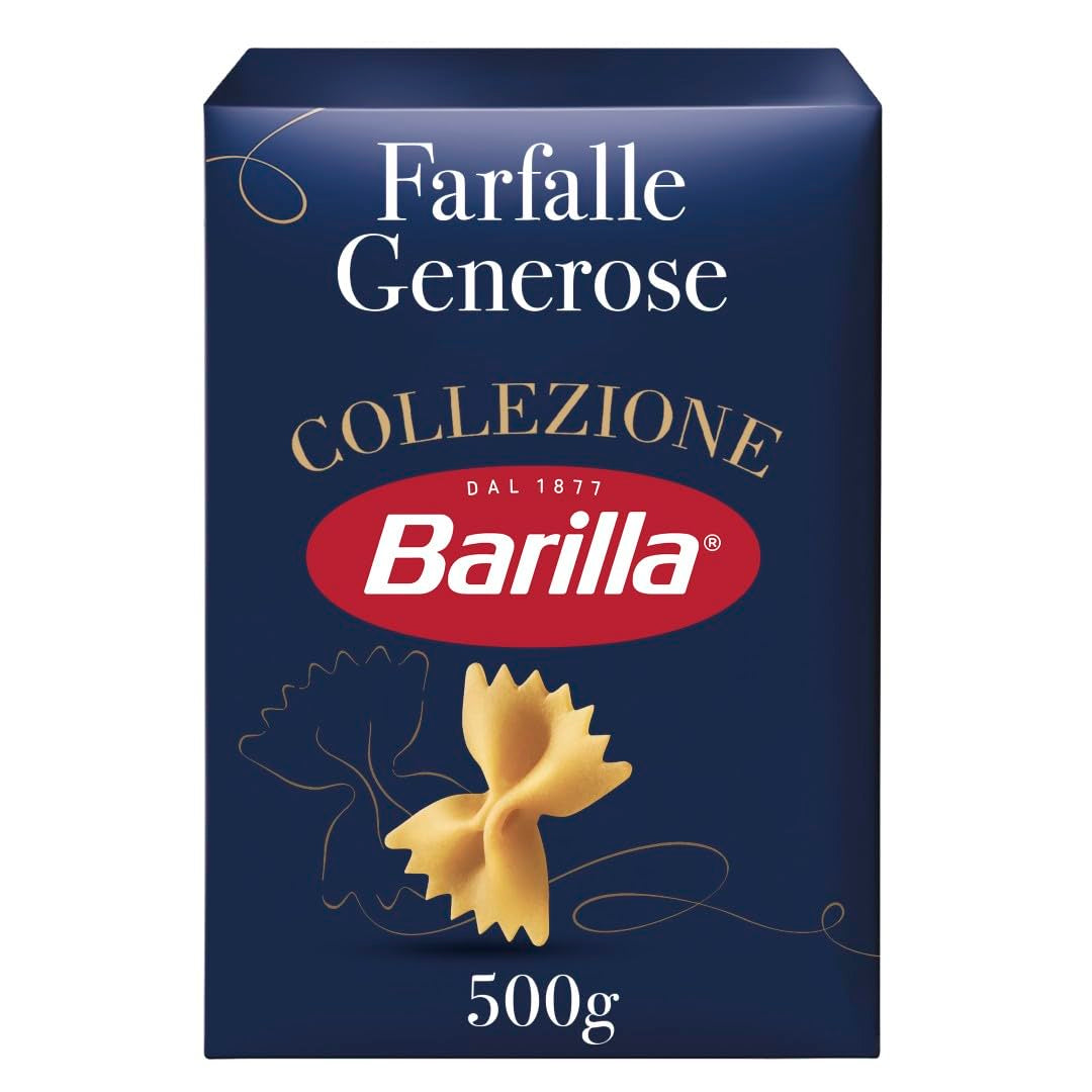 Barilla Collezione Farfalle Pasta made from high quality durum wheat, always al dente, (1 x 500g)