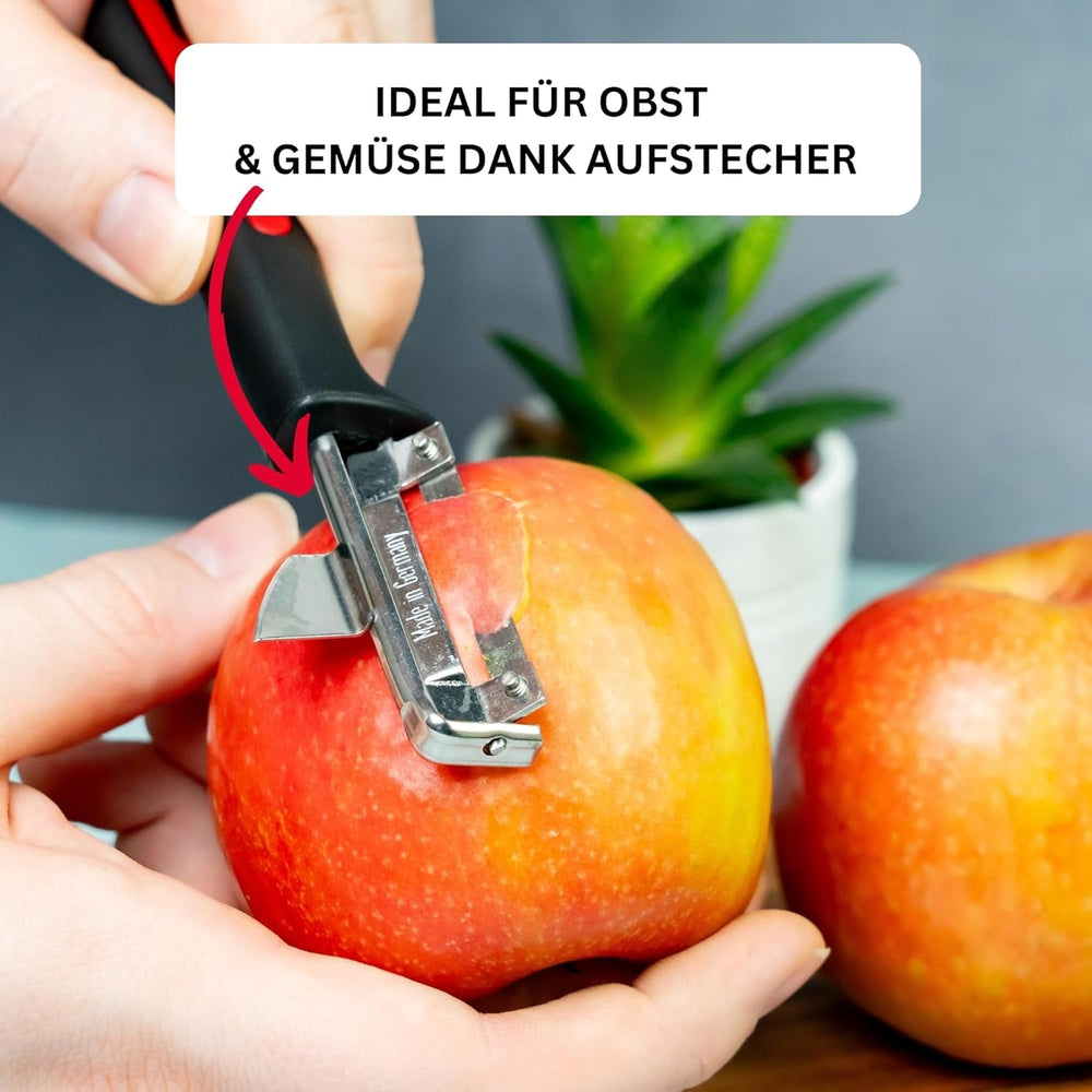 Westmark 29092270 Sparschäler Gallant, Pp/Tpe/Edelstahl, Schwarz / Rot, 16.5 X 3.7 X 2 Cm Peeler Naty Shop