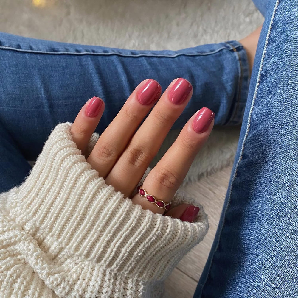 UV nail polish Semilac Hybrid 400 Rusty Red 7ml, Tastes of Fall collection