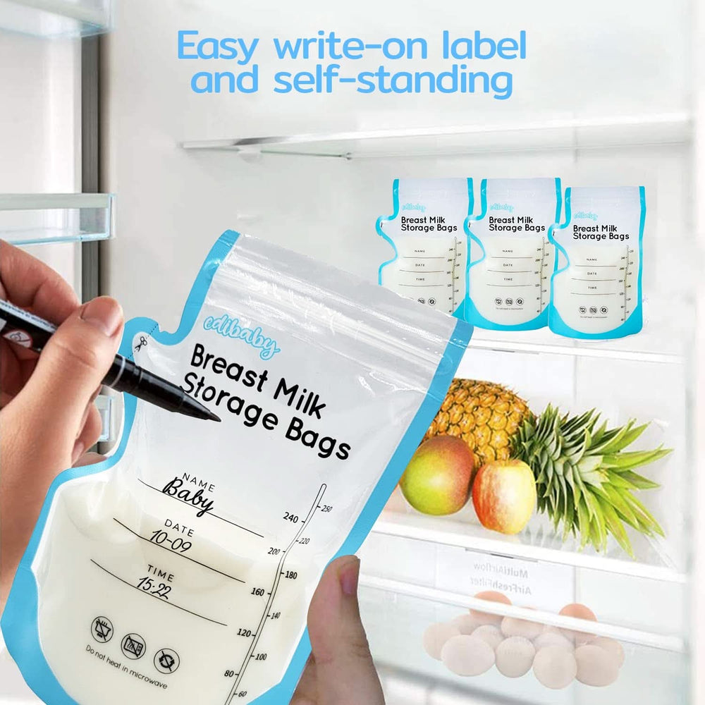 Edibaby, Bags for breast milk, 100 pieces, Sterilized, without BPA Accessories Food and Breastfeeding Bebe Naty Shop