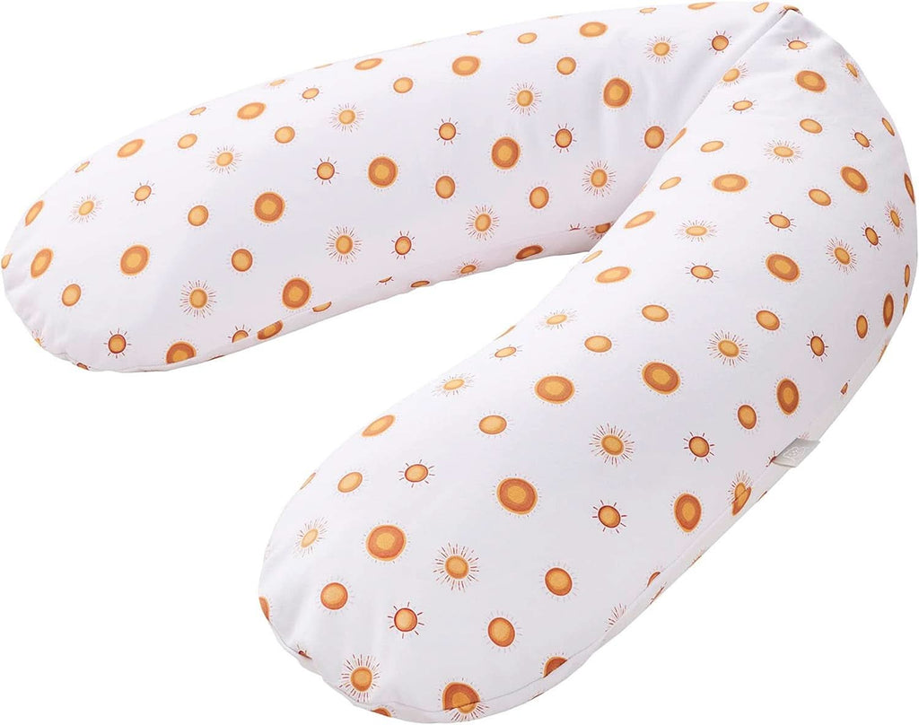 Perna Rotho Babydesign Multi (190 x 35 cm) - Hipoalergenică - Silențioasă - Pernă pentru dormit lateral - Lavabilă la mașină Accesorii Hrana si Alaptare Bebe Naty Shop Motiv Boho Sun Multi