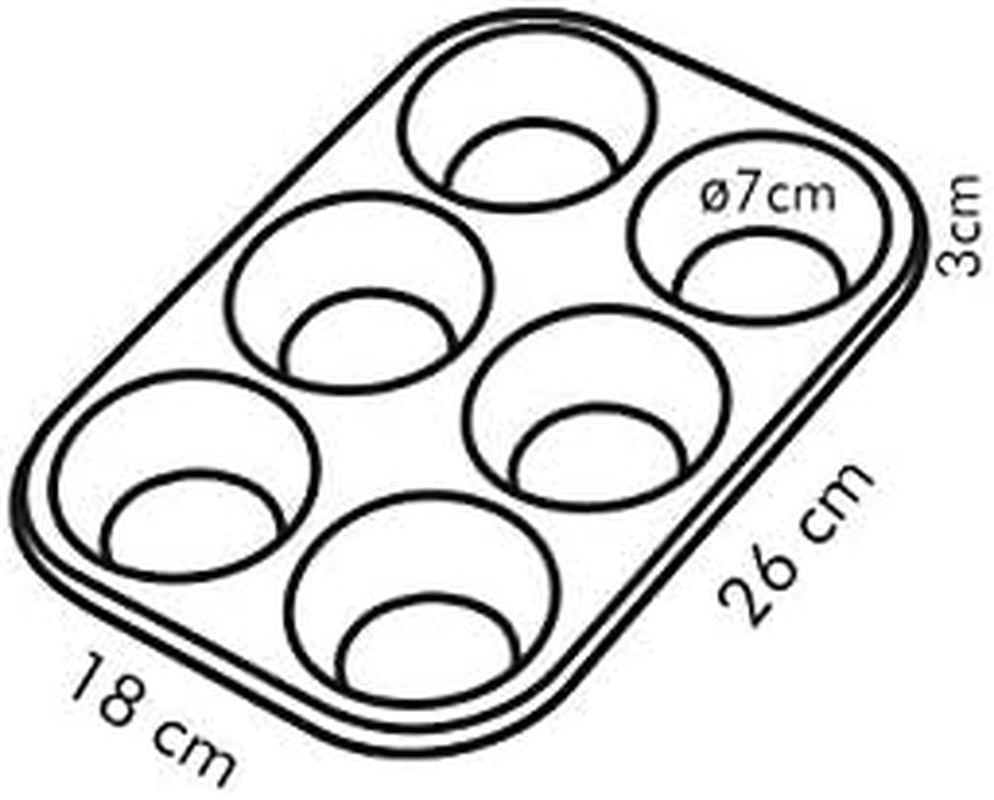 Backform, Schwarz, 26.5 X 18 X 3 Cm Baking molds and trays Naty Shop