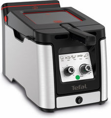 Tefal FR600D Clear Duo Deep Fryer, frying with less smoke and odors, 1.2 kg capacity, thermostat, timer, large viewing window without fog Home Appliances Naty Shop Clear Duo