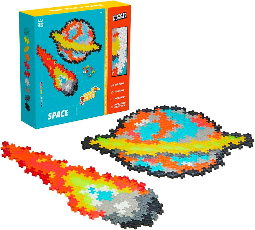 Plus-Plus 9603929, Geniales Konstruktionsspielzeug, Puzzle Einhorn, Kreativ-Bausteine, 250 Teile