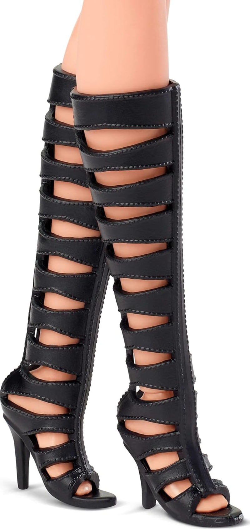 Barbie Basics Model 2 Collectible Doll with Blonde Hair, Black Mini Dress and Gladiator Boots, Universal Fit Fashion, Movable Body and Interchangeable Head, JBH71 Naty Shop Dolls