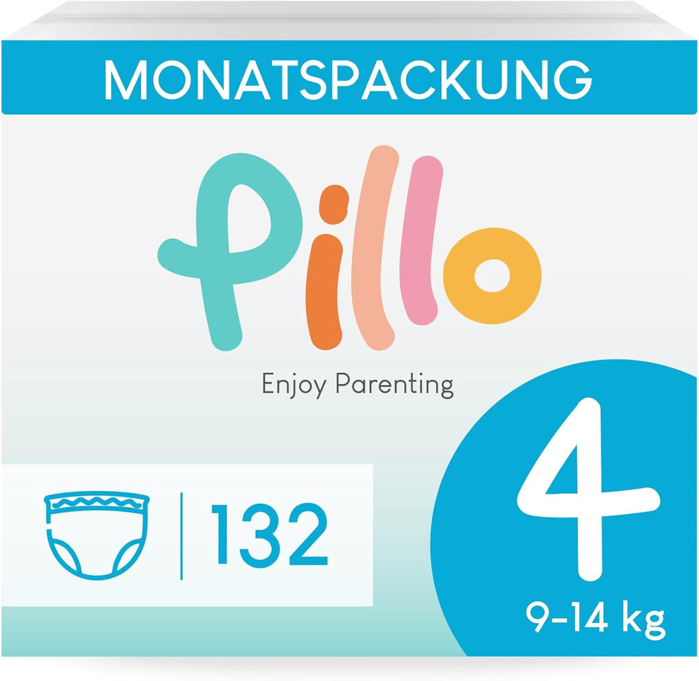 Pillo Diapers, Size 7, 84 Pieces, 4 Packs of 21 Diapers Each, Size 7 - XXL (15+ kg) - Baby Diapers