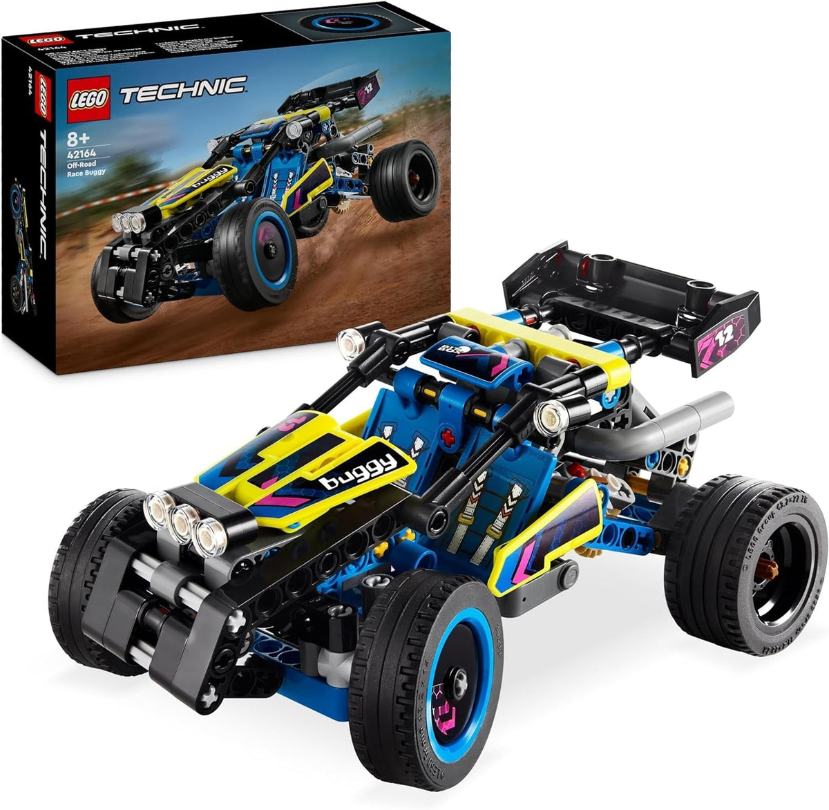 LEGO Technic Offroad Racing Buggy Car Toy for Kids Buggy Racing Car Building Kit Gift for 8 Years Old Boys and Girls Rally Car Model 42164 Building Sets Besuche den LEGO-Store Single