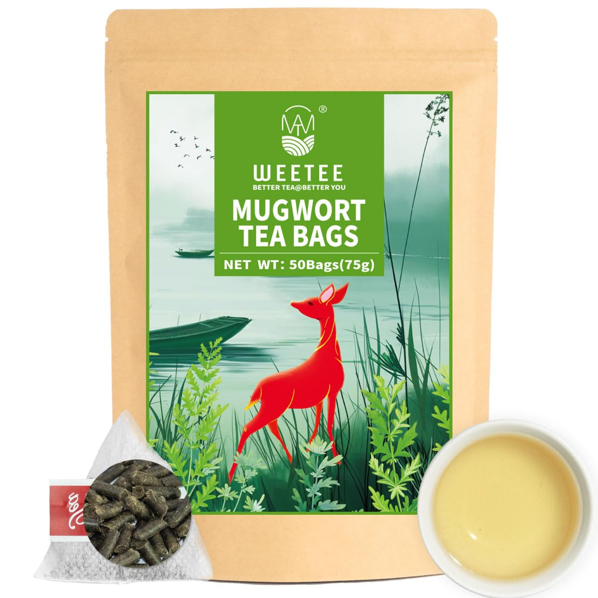 WEETEE Pliculețe de ceai cu turmeric, ghimbir și scorțișoară, 2 g x 100 bucăți Pliculețe de ceai cu turmeric, ghimbir și scorțișoară, ceai cald, picant și ușor dulce cu turmeric și ghimbir, bogat în antioxidanți, ceai cu mirodenii fără cofeină